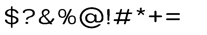 Clario Light Semi Expanded Font OTHER CHARS