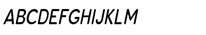 Clario Medium Condensed Italic Font UPPERCASE