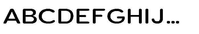 Clario Medium Expanded Font UPPERCASE