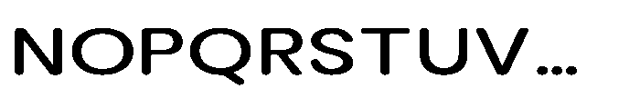 Clario Medium Expanded Font UPPERCASE