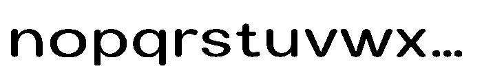 Clario Medium Expanded Font LOWERCASE