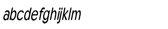 Clario Medium Extra Condensed Italic FONT
