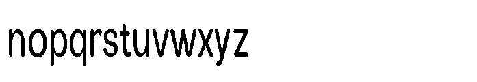 Clario Medium Extra Condensed Font LOWERCASE