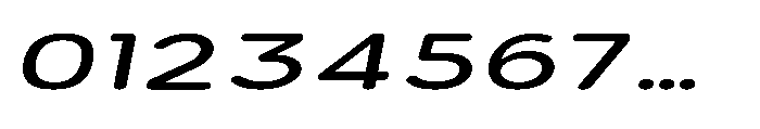 Clario Medium Extra Expanded Italic Font OTHER CHARS