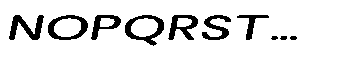 Clario Medium Extra Expanded Italic Font UPPERCASE