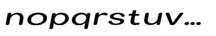 Clario Medium Extra Expanded Italic Font LOWERCASE