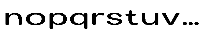 Clario Medium Extra Expanded Font LOWERCASE