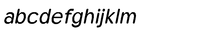 Clario Medium Semi Condensed Italic FONT