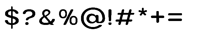 Clario Medium Semi Expanded Font OTHER CHARS