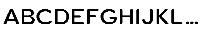 Clario Medium Semi Expanded Font UPPERCASE