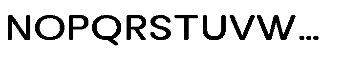 Clario Medium Semi Expanded Font UPPERCASE