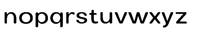 Clario Medium Semi Expanded Font LOWERCASE