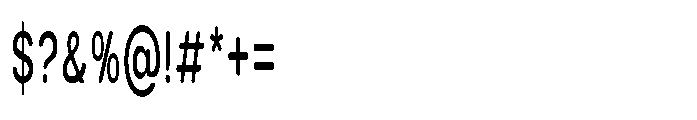 Clario Medium Ultra Condensed Font OTHER CHARS