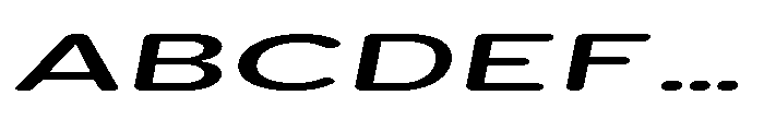 Clario Medium Ultra Expanded Italic Font UPPERCASE