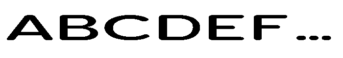 Clario Medium Ultra Expanded Font UPPERCASE