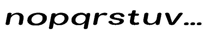 Clario Semi Bold Extra Expanded Italic Font LOWERCASE
