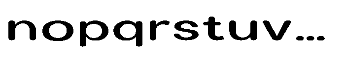 Clario Semi Bold Extra Expanded Font LOWERCASE
