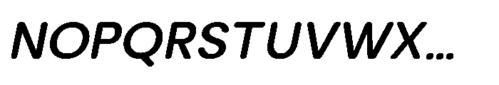 Clario Semi Bold Italic Font UPPERCASE