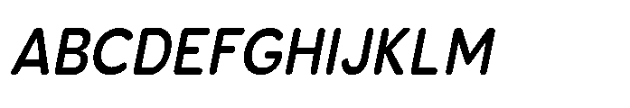 Clario Semi Bold Semi Condensed Italic Font UPPERCASE