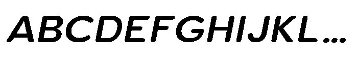 Clario Semi Bold Semi Expanded Italic Font UPPERCASE