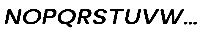 Clario Semi Bold Semi Expanded Italic Font UPPERCASE