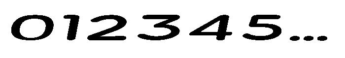 Clario Semi Bold Ultra Expanded Italic Font OTHER CHARS