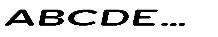 Clario Semi Bold Ultra Expanded Italic Font UPPERCASE
