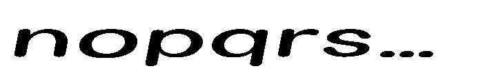 Clario Semi Bold Ultra Expanded Italic Font LOWERCASE