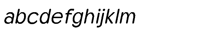 Clario Semi Condensed Italic FONT
