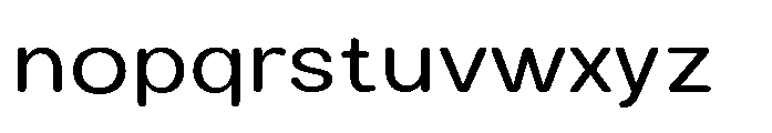 Clario Semi Expanded Font LOWERCASE