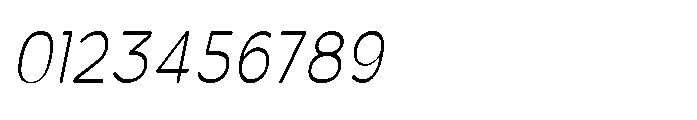 Clario Thin Condensed Italic Font OTHER CHARS