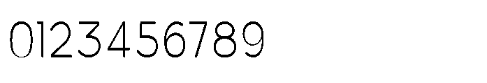 Clario Thin Condensed Font OTHER CHARS