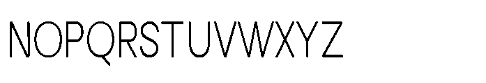 Clario Thin Condensed Font UPPERCASE