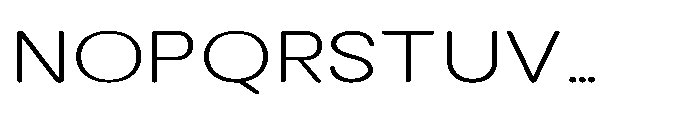 Clario Thin Expanded Font UPPERCASE
