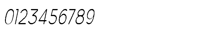 Clario Thin Extra Condensed Italic Font OTHER CHARS