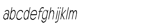 Clario Thin Extra Condensed Italic FONT