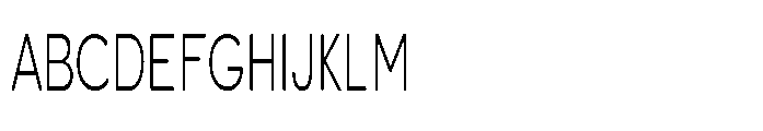 Clario Thin Extra Condensed Font UPPERCASE