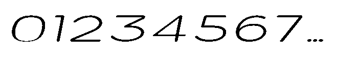 Clario Thin Extra Expanded Italic Font OTHER CHARS
