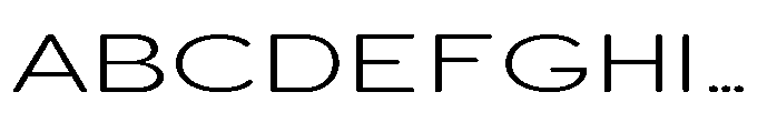 Clario Thin Extra Expanded Font UPPERCASE