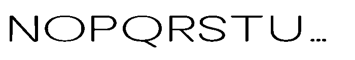 Clario Thin Extra Expanded Font UPPERCASE