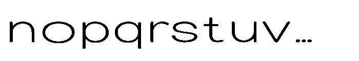 Clario Thin Extra Expanded Font LOWERCASE