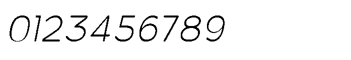 Clario Thin Semi Condensed Italic Font OTHER CHARS