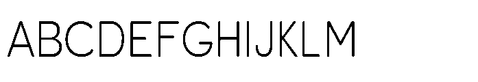 Clario Thin Semi Condensed Font UPPERCASE