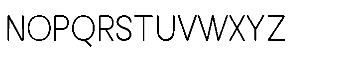 Clario Thin Semi Condensed Font UPPERCASE