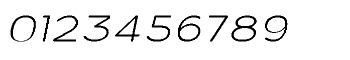 Clario Thin Semi Expanded Italic Font OTHER CHARS