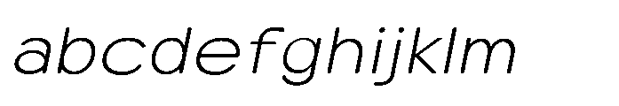 Clario Thin Semi Expanded Italic FONT