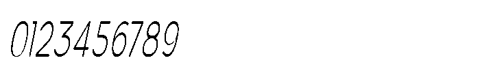 Clario Thin Ultra Condensed Italic Font OTHER CHARS