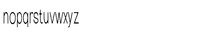 Clario Thin Ultra Condensed Font LOWERCASE
