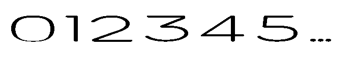 Clario Thin Ultra Expanded Font OTHER CHARS