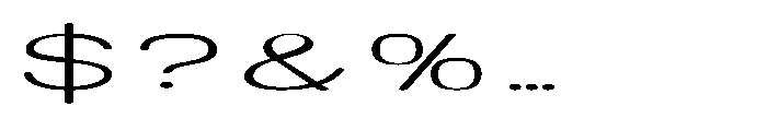 Clario Thin Ultra Expanded Font OTHER CHARS